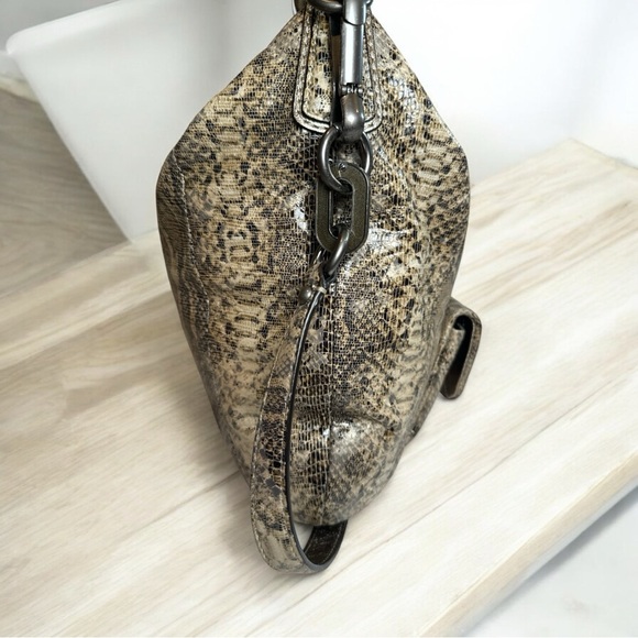 Coach Kristin Leather Python Embossed Hobo Shoulder Crossbody Shoulder Bag EUC - Picture 8 of 16